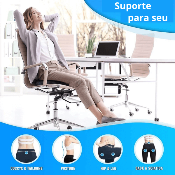 Almofada de memória para cóccix, postural. - Image 6
